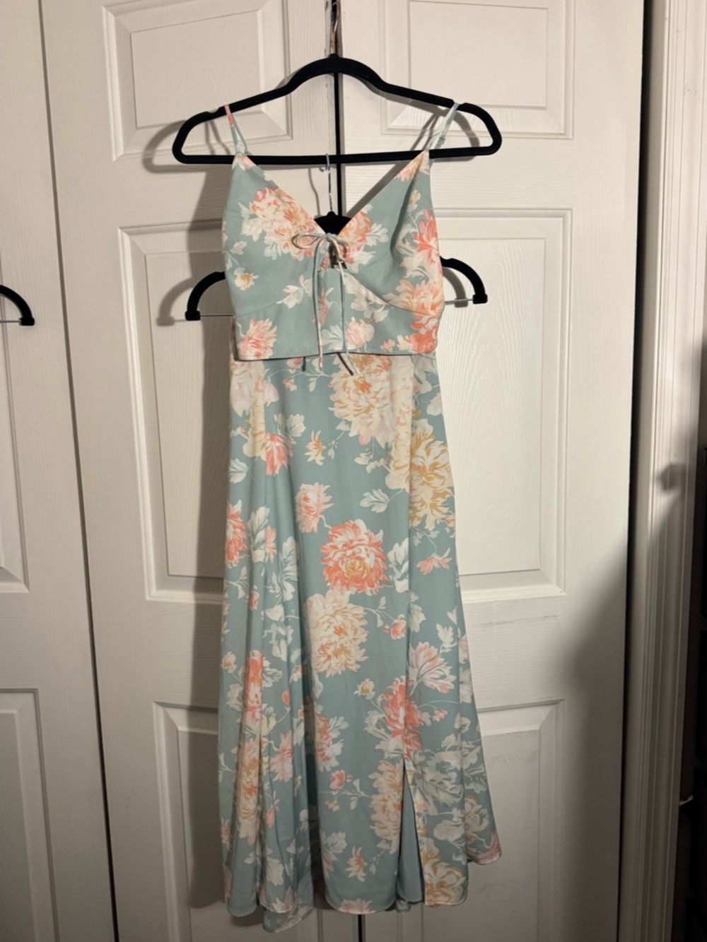 Abercrombie & Fitch Floral Maxi Set in Blue Floral Size XS, XS Petite. Like New